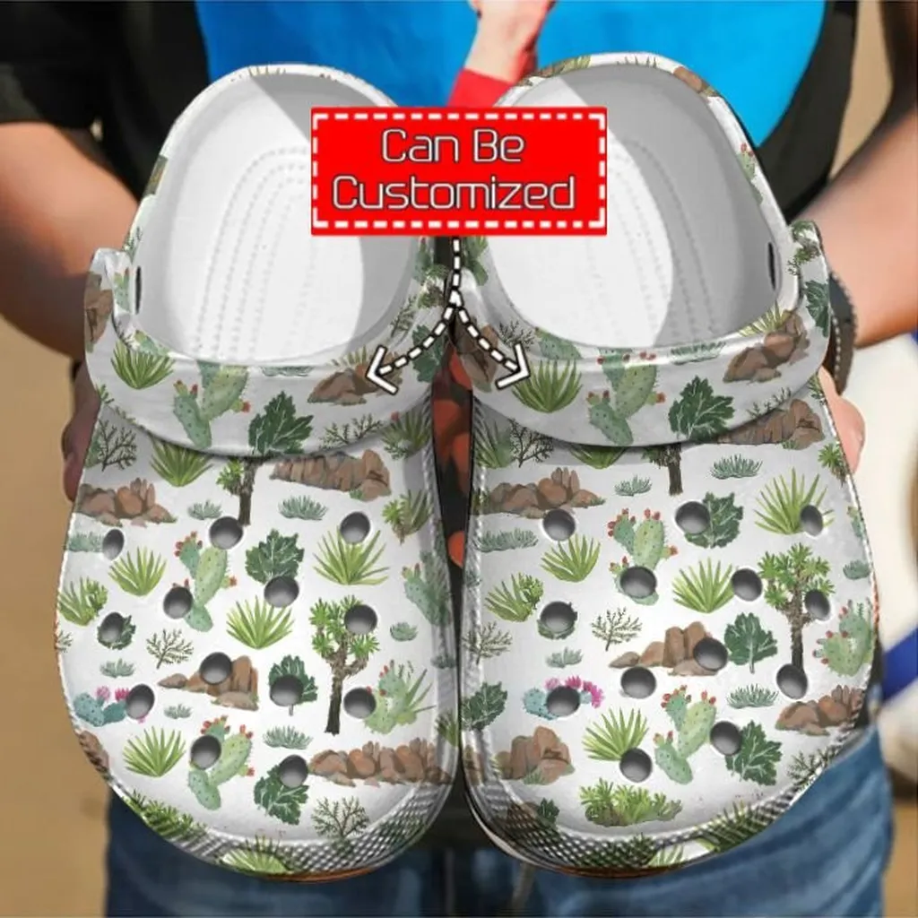 Cactus Art Pattern Crocs Clog