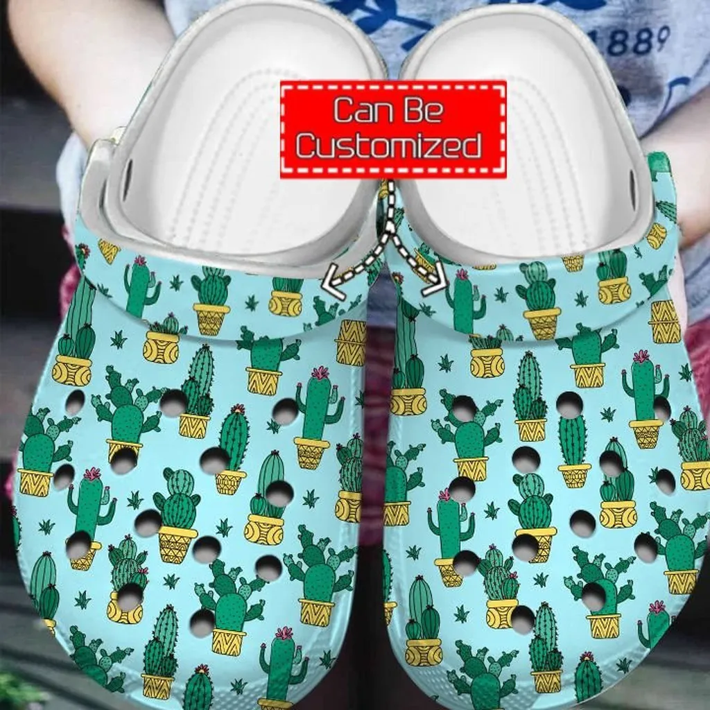 Cactus Collection Pattern Crocs Clog