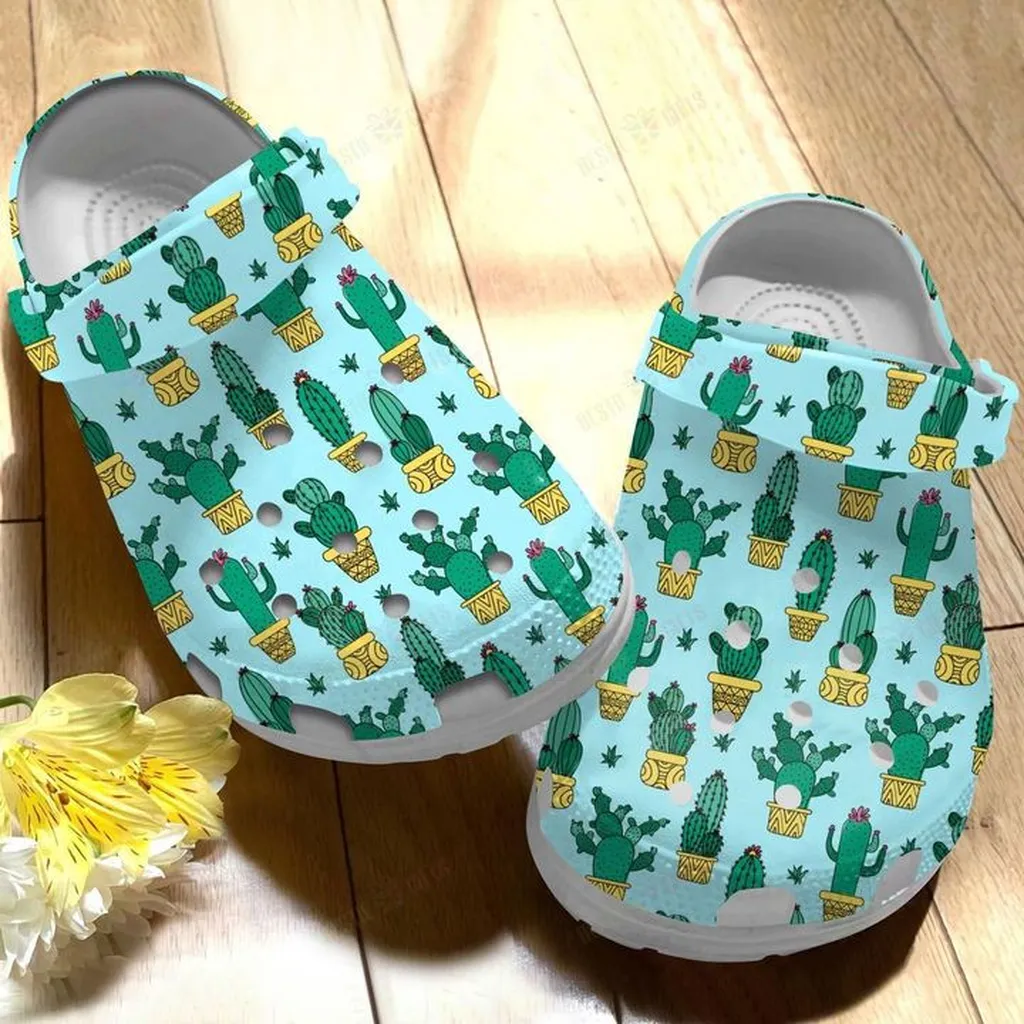 Cactus Crocs, Personalized Crocs Classic Clogs