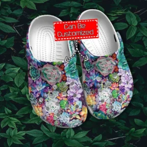 Cactus Garden Vintage Boho Crocs