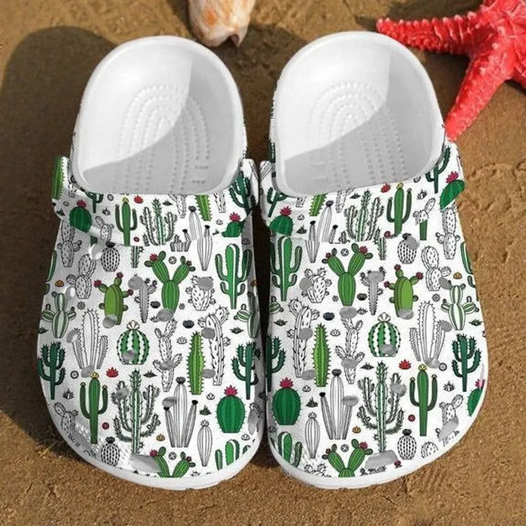 Cactus Pattern Crocs Cactus Crocs Cactus Clog Rubber Crocs Clog