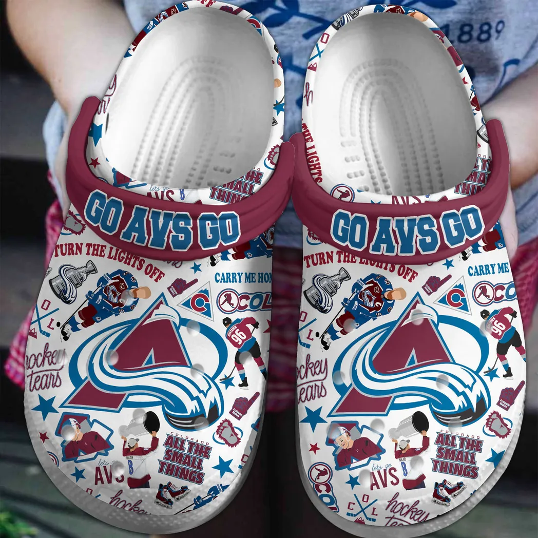 Calorado Avalanche NHL Sport Crocs Clogs