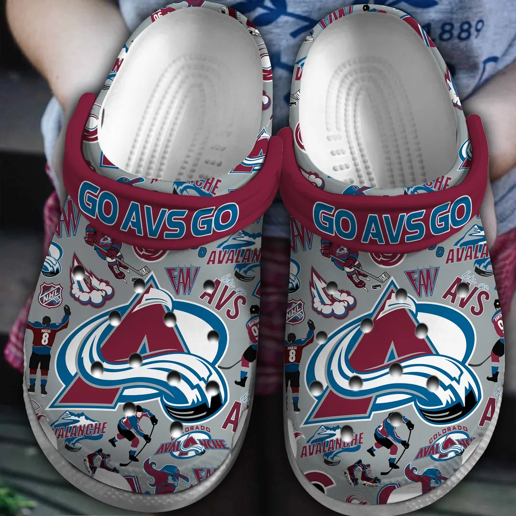 Calorado Avalanche NHL Sport Crocs Clogs