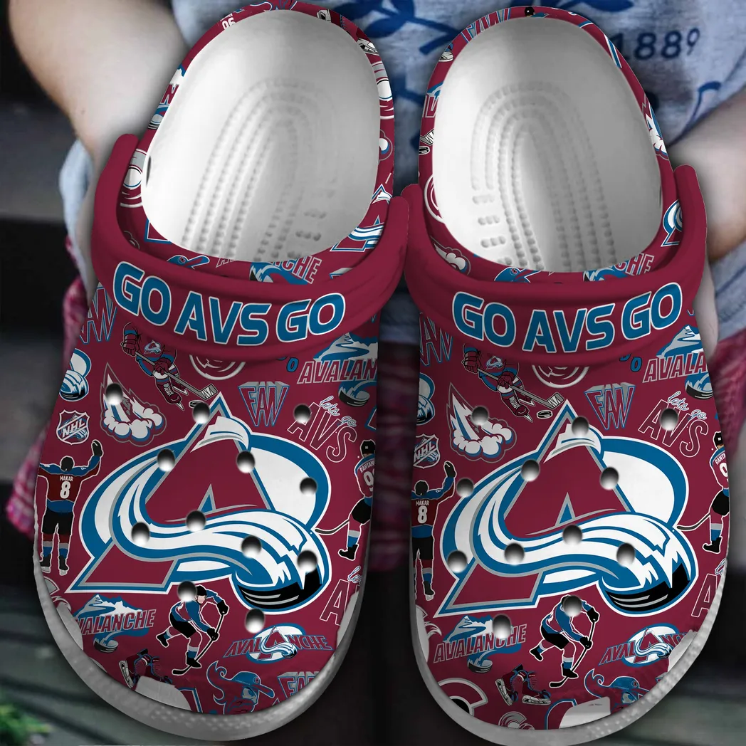 Calorado Avalanche NHL Sport Crocs Clogs