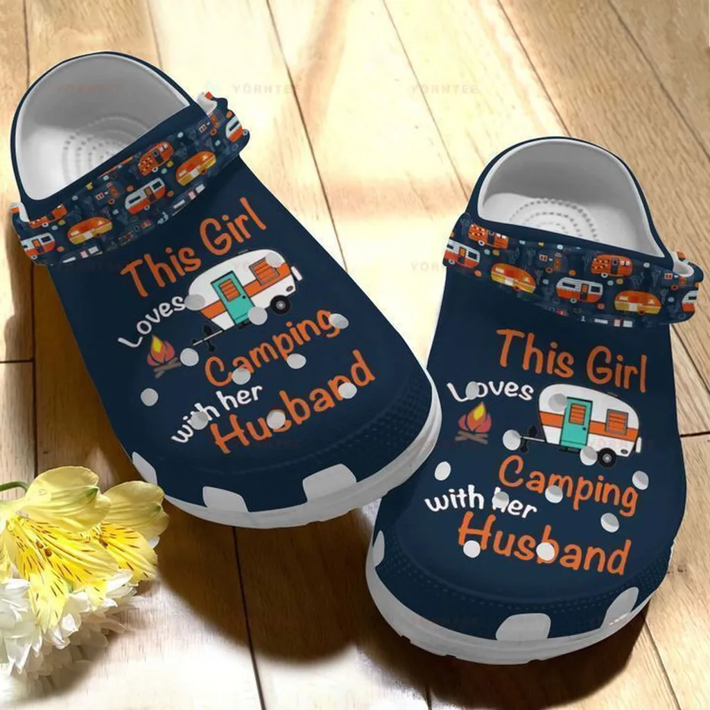 Camper Camping Lovers Girl Husband Gift For Lover Rubber Crocs Clog