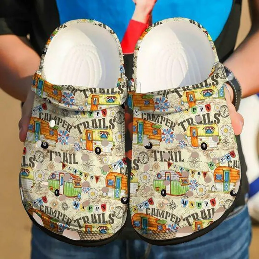 Camper Trulls Personalized Gift For Lover Rubber Crocs Clog