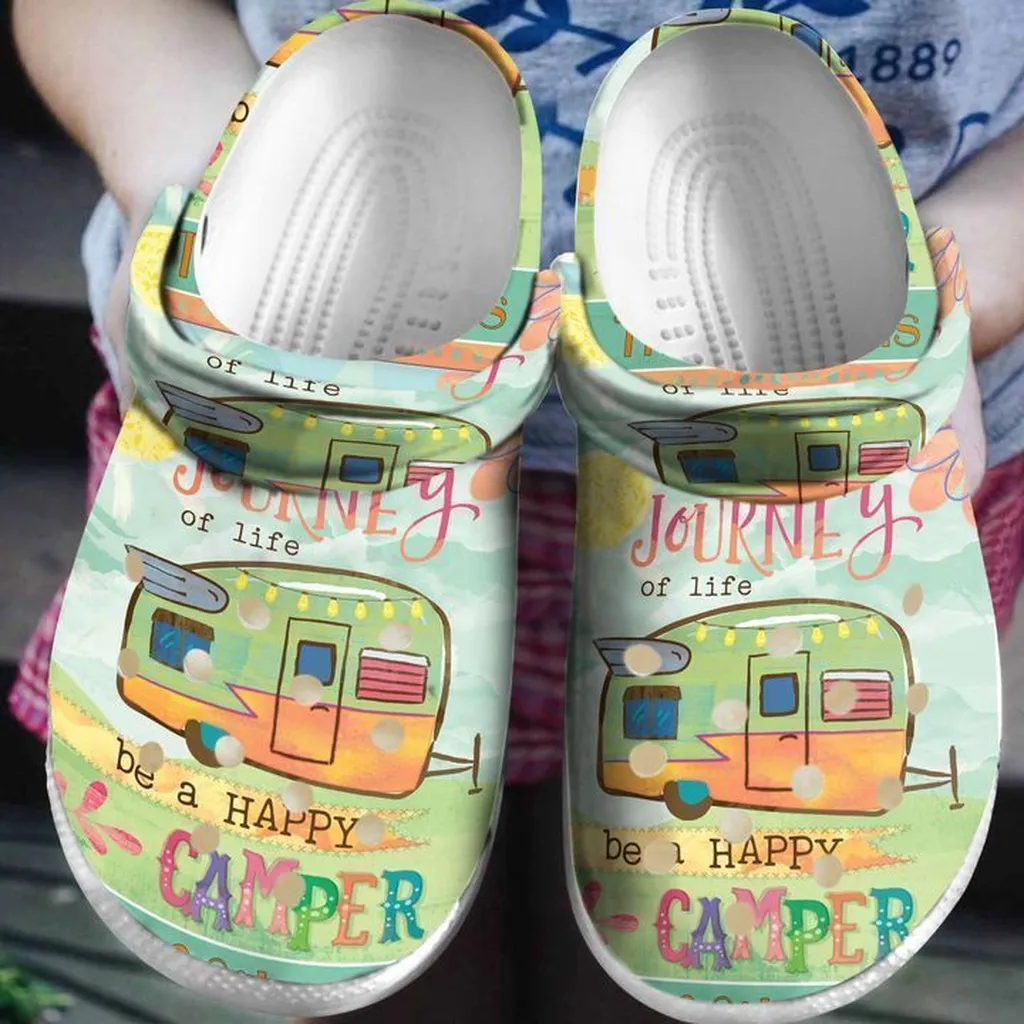 Camping Be Happy Camper Crocs Classic Clogs