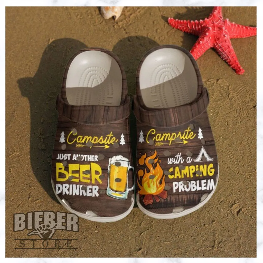 Camping Beer And Campfire Crocs Clog