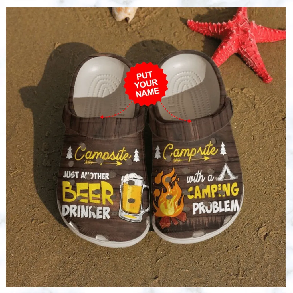 Camping Beer And Campfire Crocs Clog