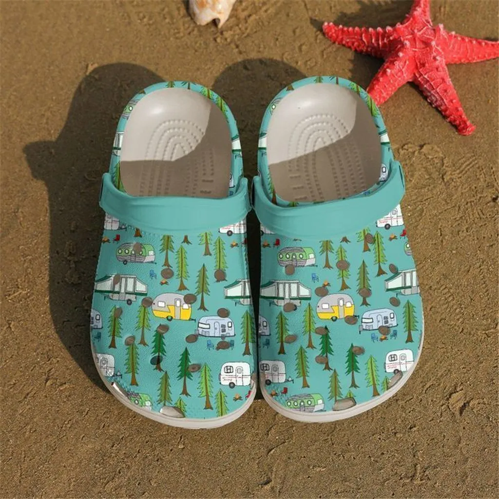 Camping Campers In The Park Crocs Classic Clogs