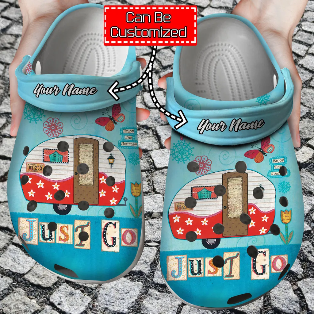 Camping Crocs - Camping Juts Go Summer Happy Camper Best Gifts For Lovers Campers Cool Clog