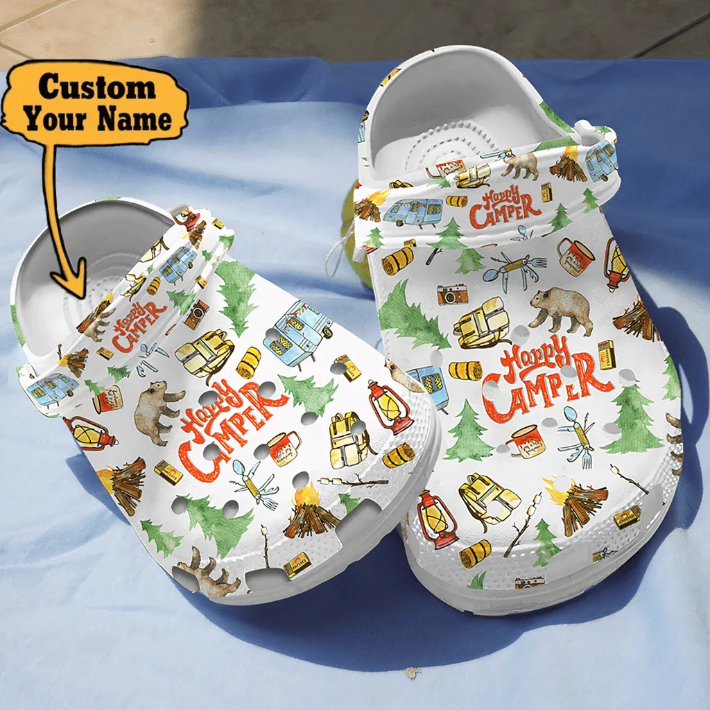 Camping Crocs - Personalized Happy Camper Crocs