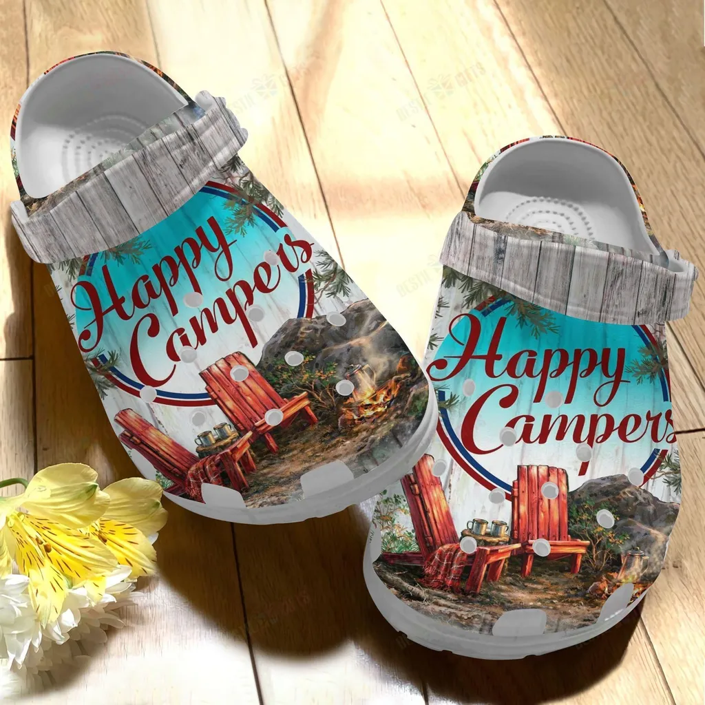 Camping Crocs Classic Clog Happy Campers