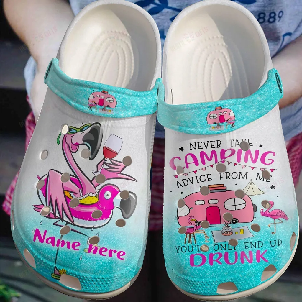 Camping Crocs Classic Clog Whitesole Personalized End Up