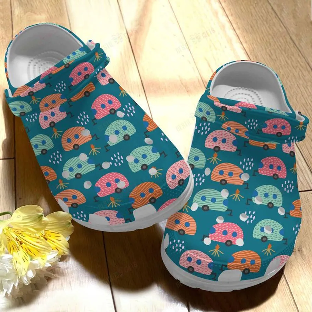 Camping Cute Campers Crocs Classic Clogs