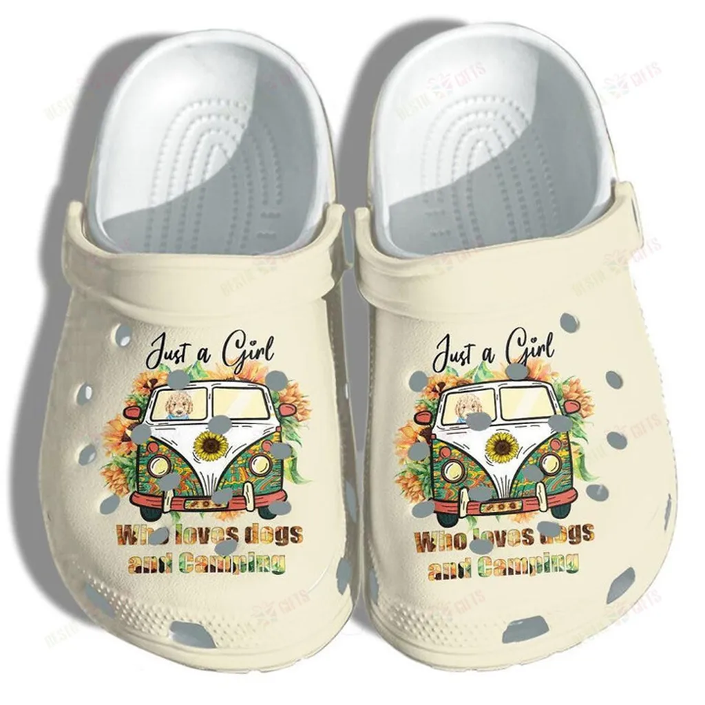 Camping Girl Crocs, Personalized Crocs Classic Clogs