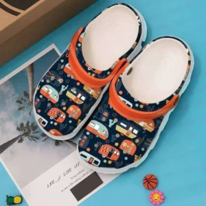 Camping Happy Campers Rubber Crocs Clog