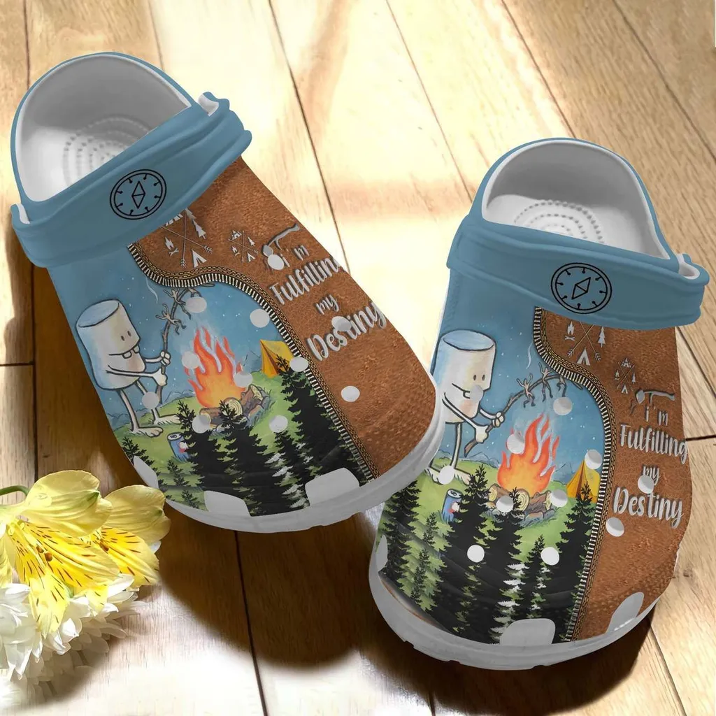 Camping Personalize Clog Custom Crocs Fashionstyle Comfortable For Women Men Kid Print 3D Whitesole Fulfilling