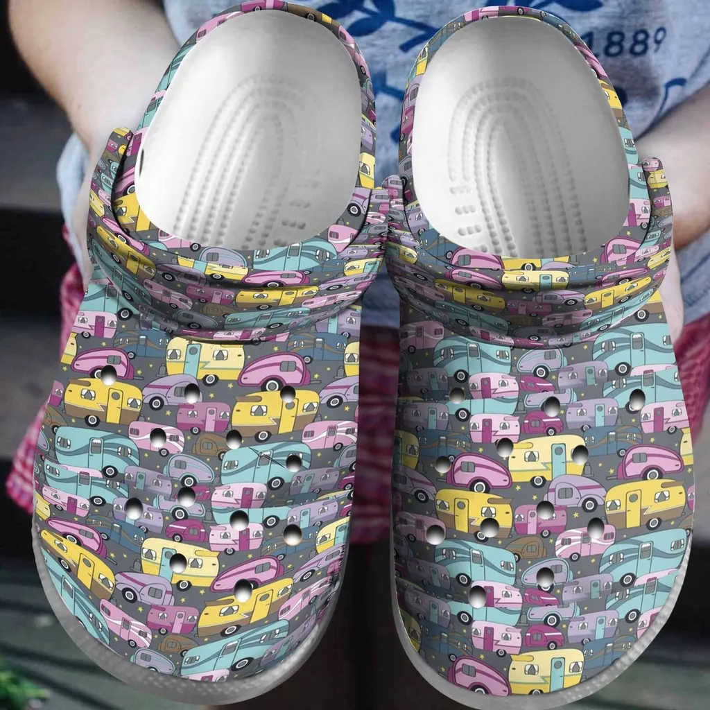 Camping Personalized Clog Custom Crocs Comfortablefashion Style Comfortable For Women Men Kid Print 3D Camper Camper