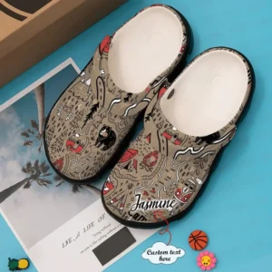 Camping Personalized Clog Custom Crocs Comfortablefashion Style Comfortable For Women Men Kid Print 3D Camping Happy Map