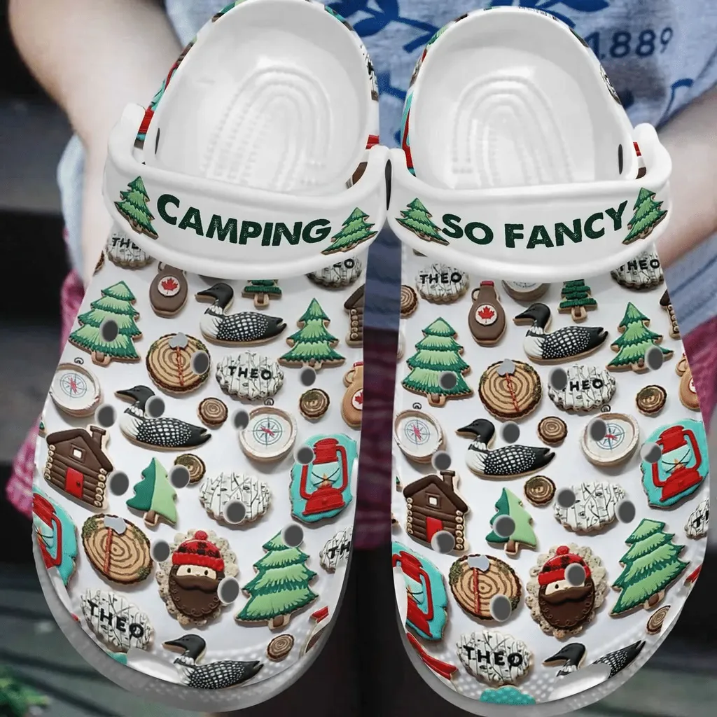 Camping Personalized Clog Custom Crocs Comfortablefashion Style Comfortable For Women Men Kid Print 3D Camping So Fancy