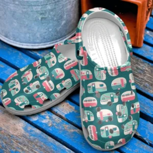 Camping Personalized Clog Custom Crocs Comfortablefashion Style Comfortable For Women Men Kid Print 3D Camping Van Pattern