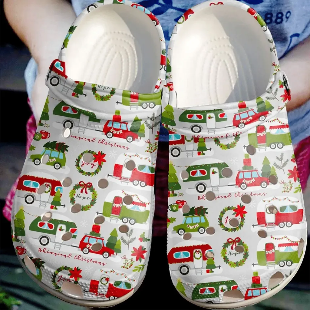 Camping Personalized Clog Custom Crocs Comfortablefashion Style Comfortable For Women Men Kid Print 3D Christmas Camping