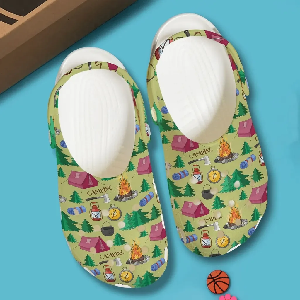 Camping Personalized Clog Custom Crocs Comfortablefashion Style Comfortable For Women Men Kid Print 3D Enjoyable Camping Pattern