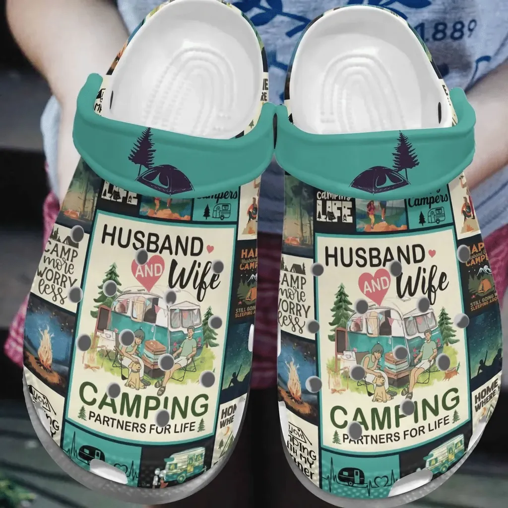 Camping Personalized Clog Custom Crocs Comfortablefashion Style Comfortable For Women Men Kid Print 3D Partners For Life