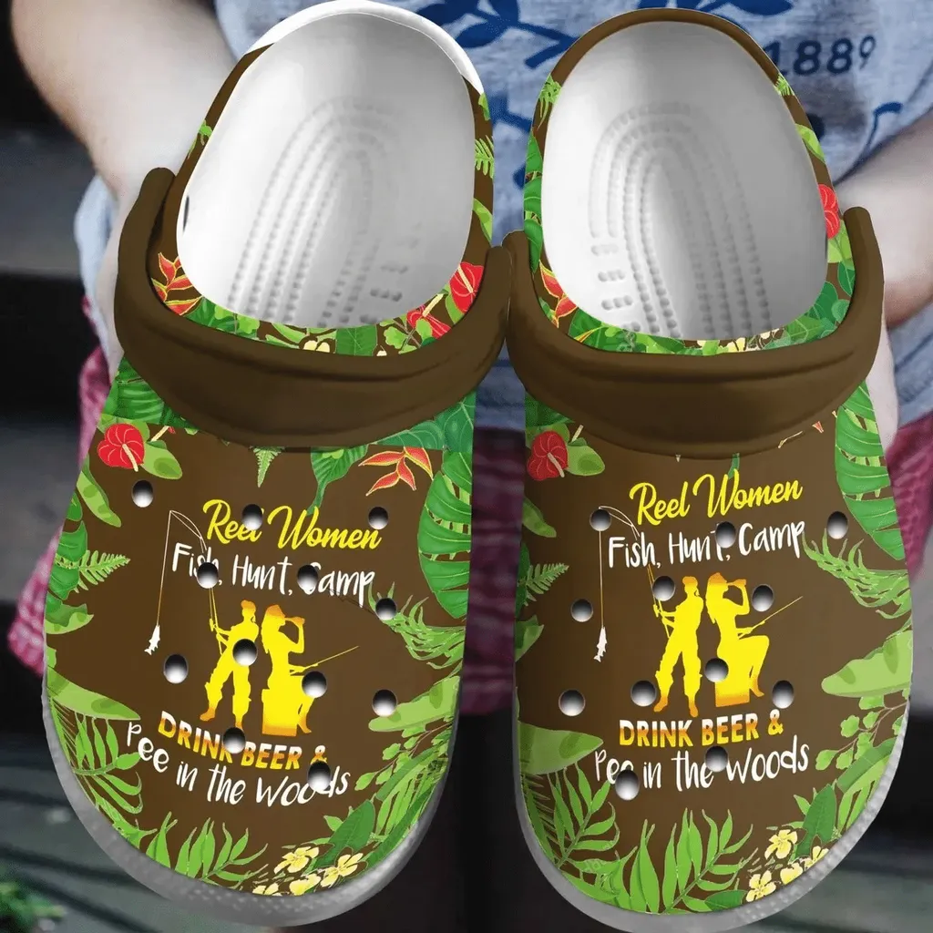 Camping Personalized Clog Custom Crocs Comfortablefashion Style Comfortable For Women Men Kid Print 3D Reel Girl