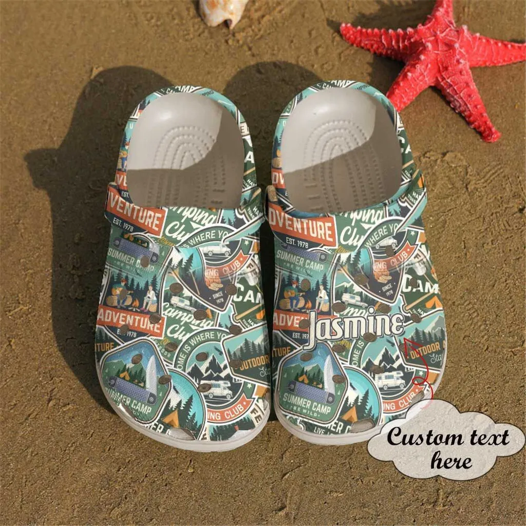 Camping Personalized Clog Custom Crocs Comfortablefashion Style Comfortable For Women Men Kid Print 3D Summer Camp Be Wild