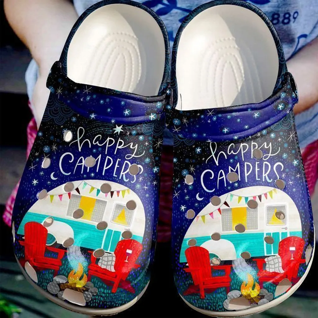 Camping Starry Camper Crocs Classic Clogs