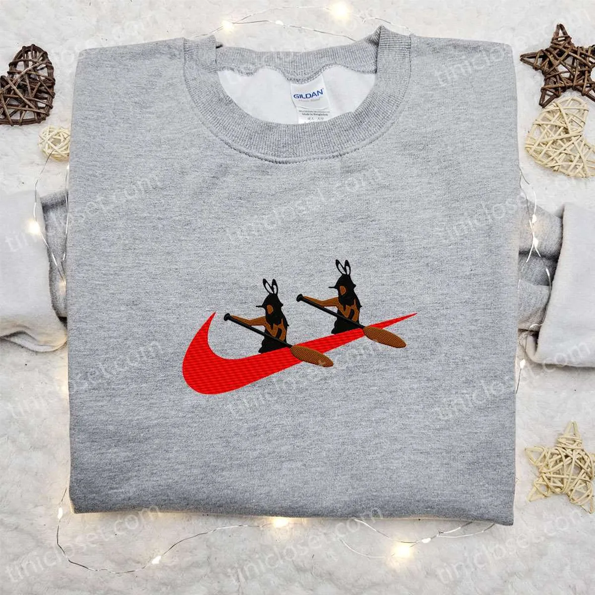 Canoe x Nike Embroidered Shirt, Nike Inspired Embroidered Shirt, Best Gifts for Family