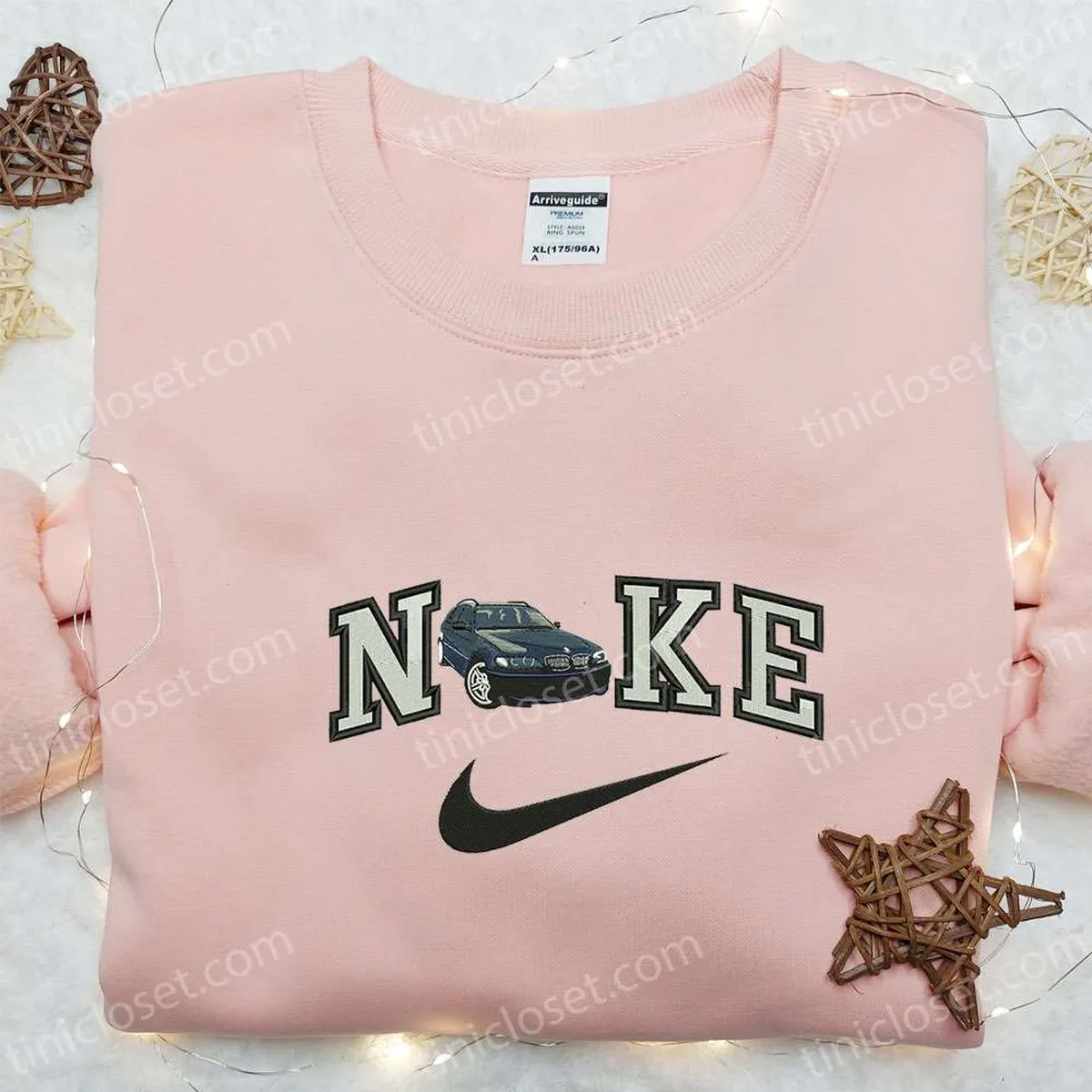 Car Turn x Nike Embroidered Shirt, Transportations Embroidered Hoodie, Nike Inspired Embroidered Sweatshirt