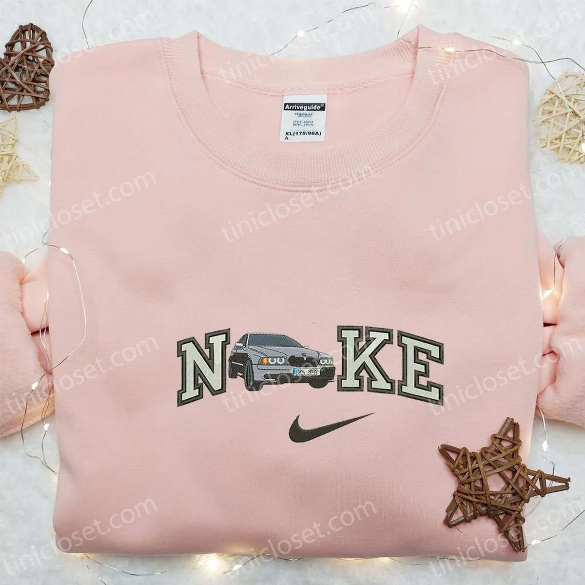 Car x Nike Embroidered Sweatshirt, Transportations Embroidered Hoodie, Nike Inspired Embroidered Shirt