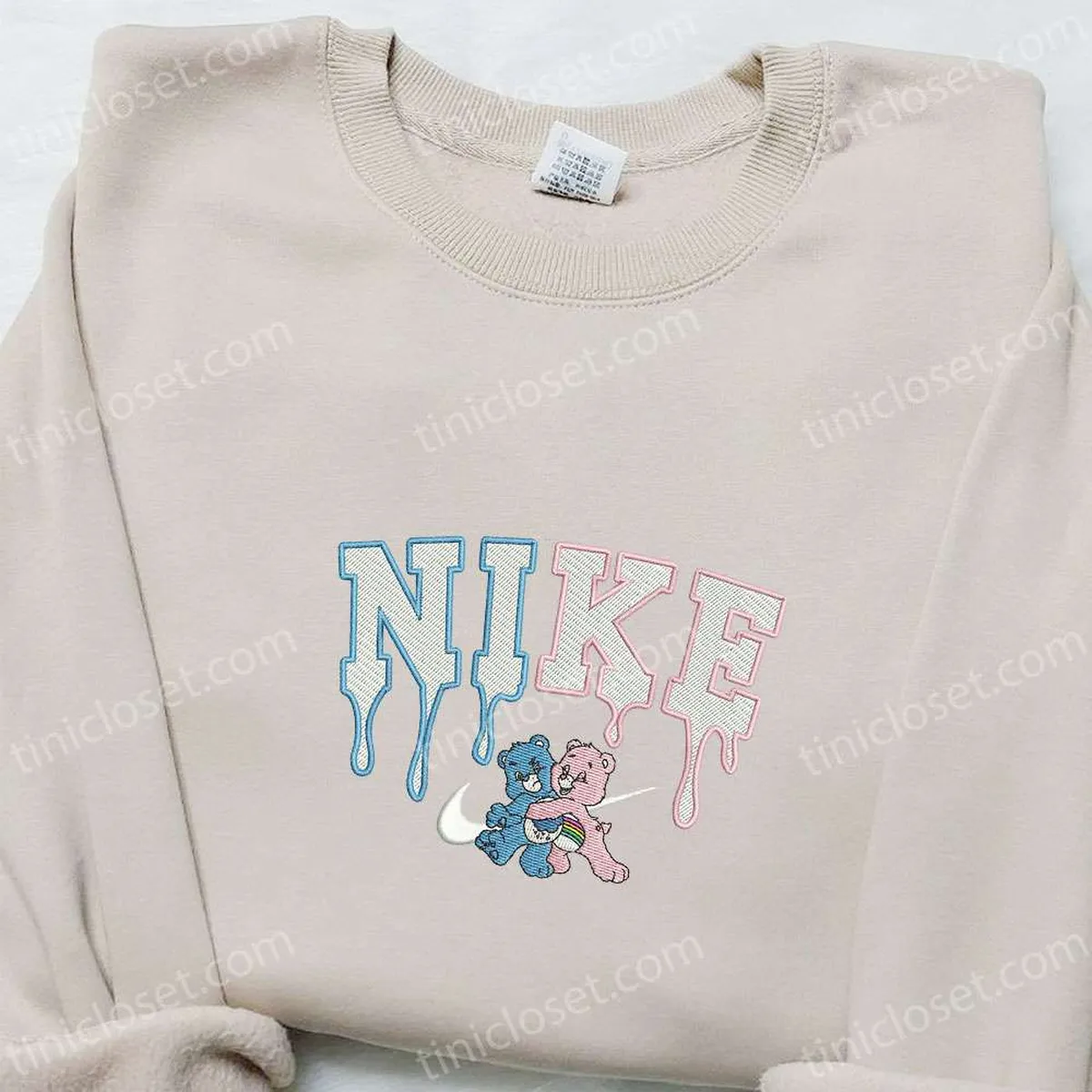 Care Bears x Nike Embroidered Shirt, Cartoon Embroidered Hoodie, Best Gift Ideas For Kids