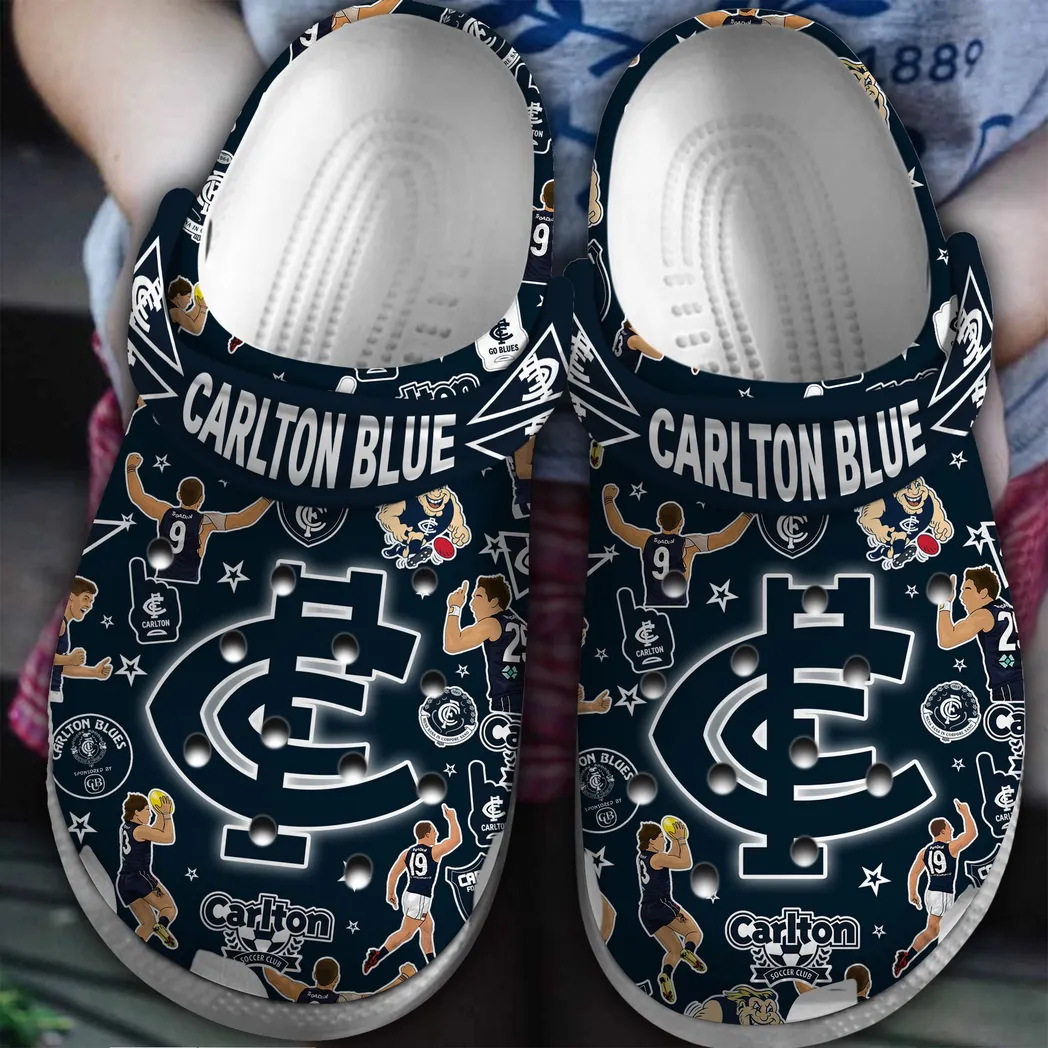 Carlton Blues AFL Sport Crocs Clogs