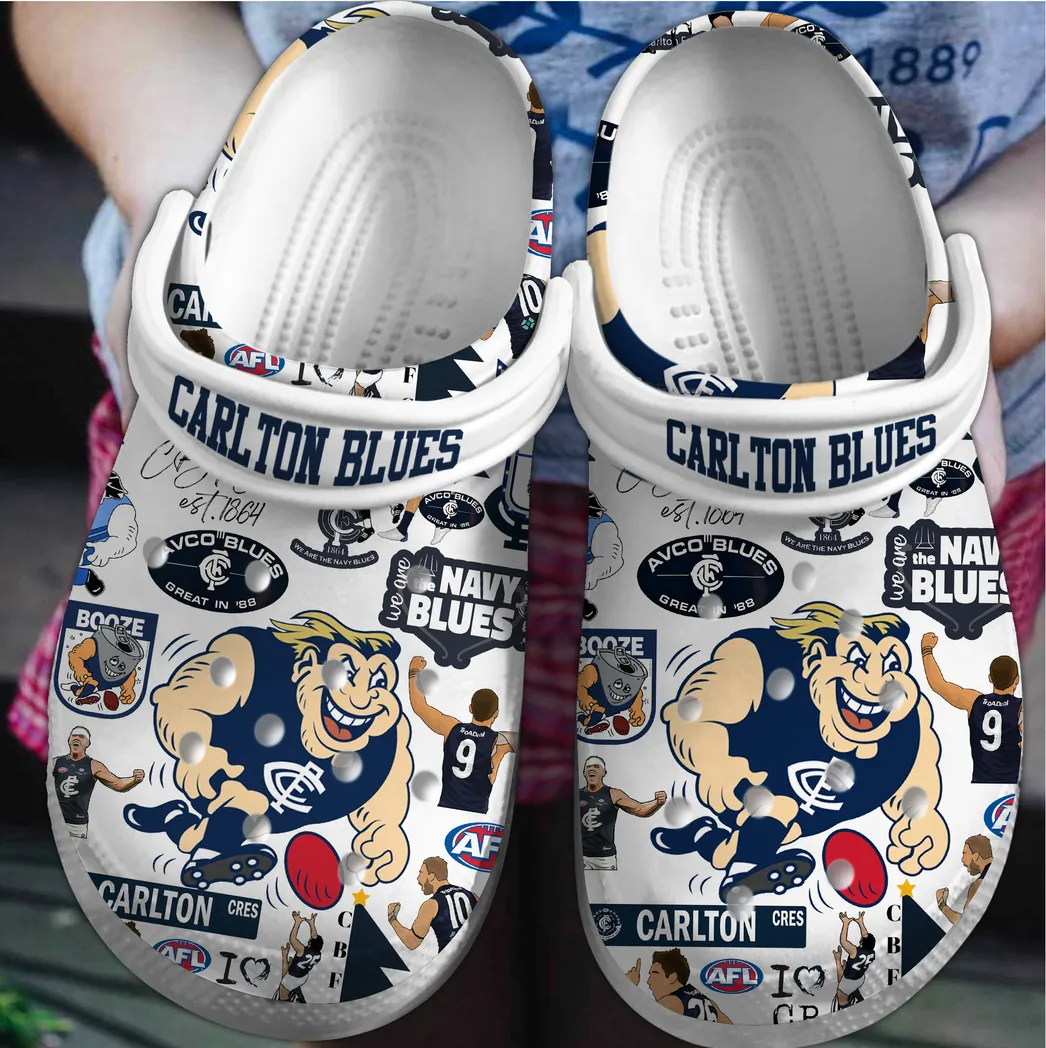 Carlton Blues AFL Sport Crocs Clogs