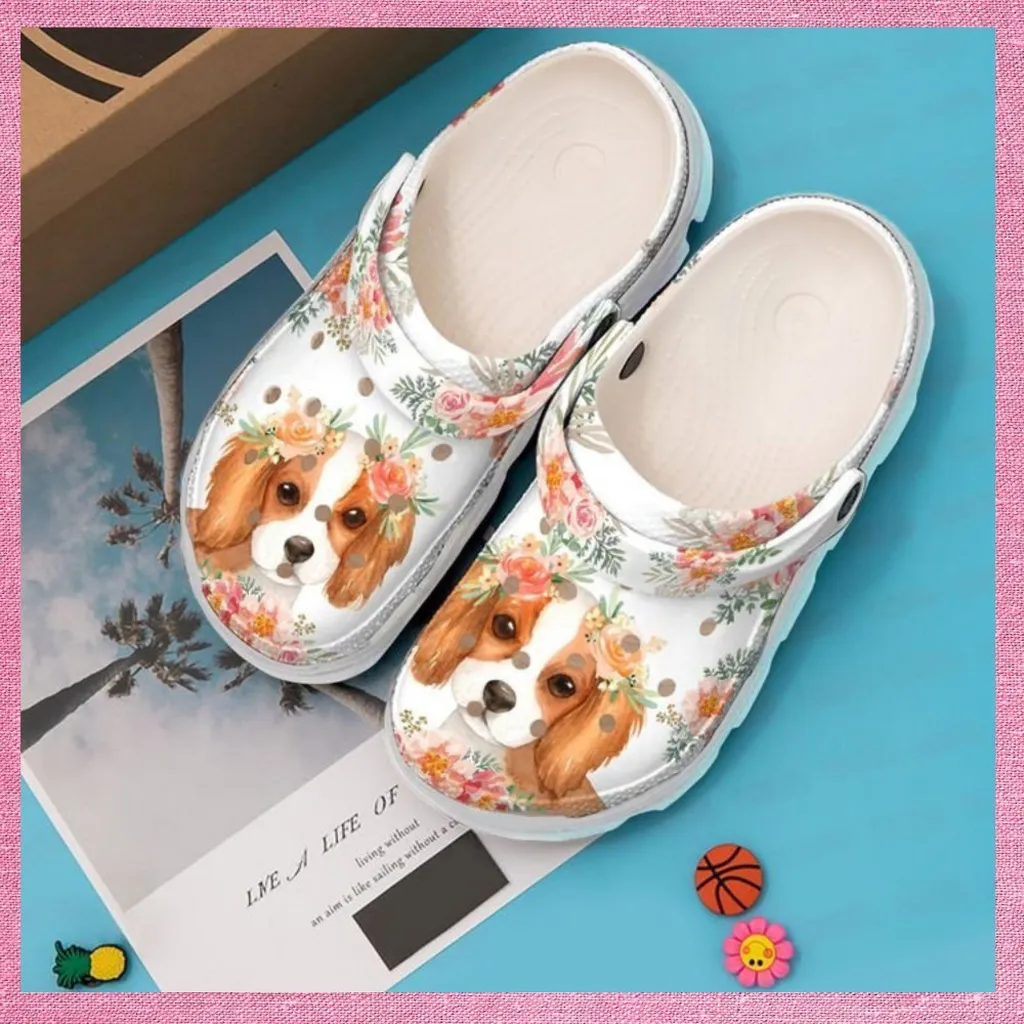 Cavalier King Spaniel Baby Rubber Crocs Clog