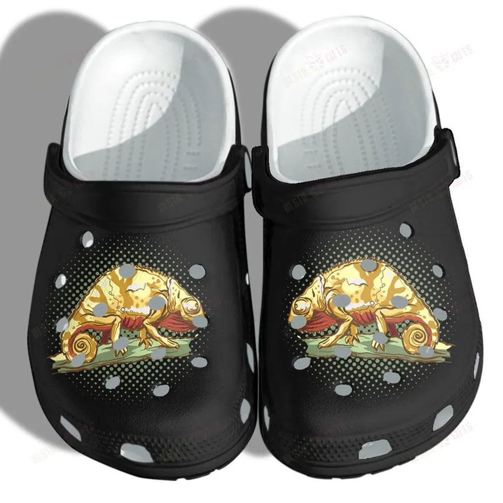 Chameleon Dragon Funny Crocs Classic Clogs