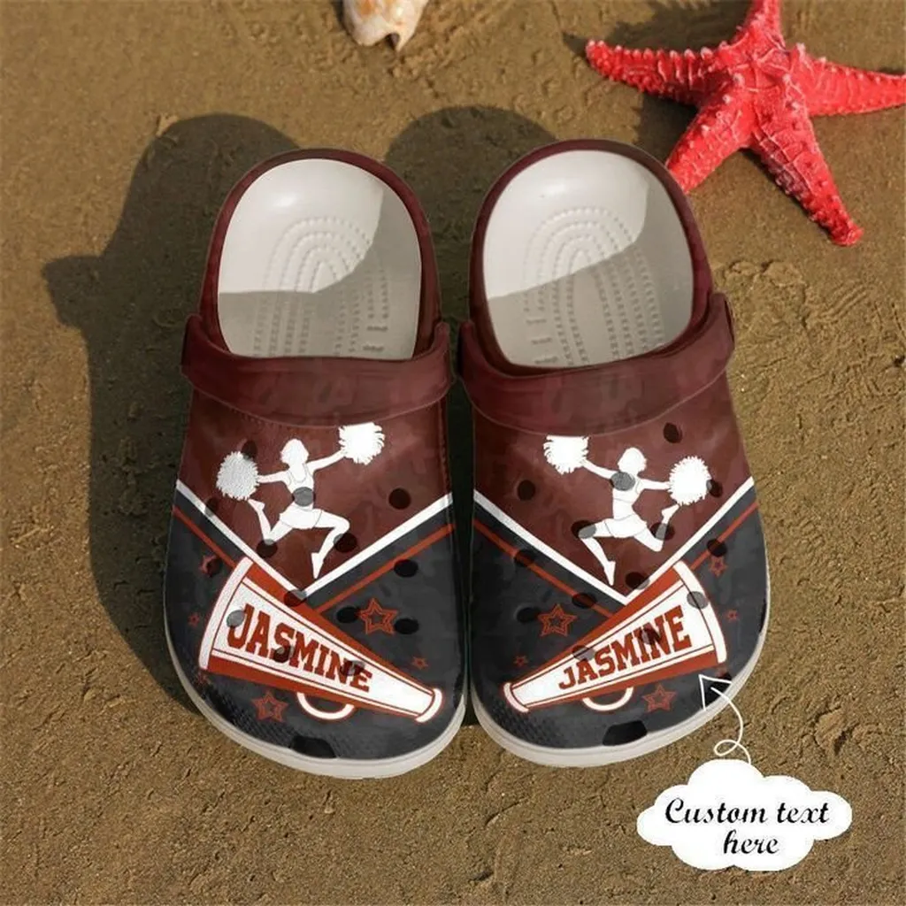 Cheerleader Personalized Cheerleading Girl Crocs Classic Clogs