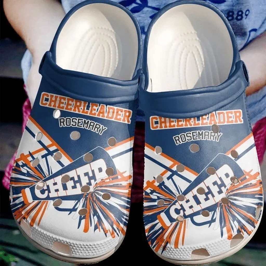 Cheerleader Personalized Pom Poms Crocs Classic Clogs