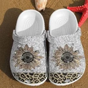 Cheetah Flower Crocs Crocband Clog Clog Comfortable For Mens And Womens Classic Clog Water