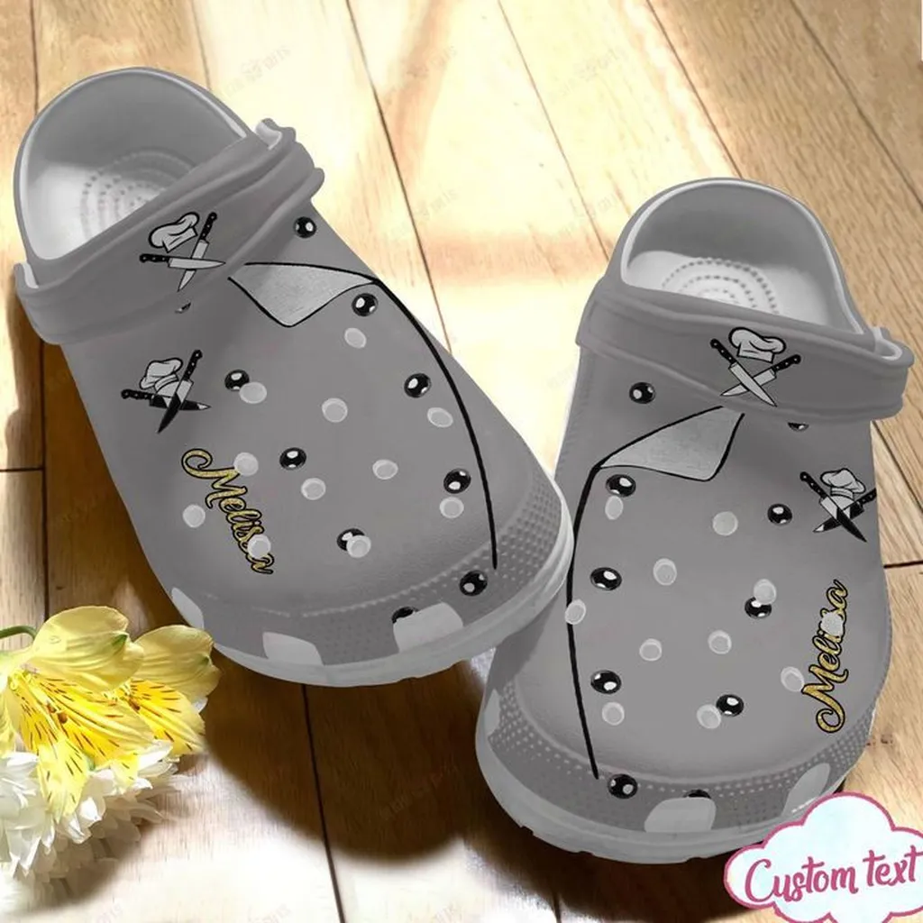 Chef Personalized Chef Uniform Crocs, Personalized Crocs Classic Clogs