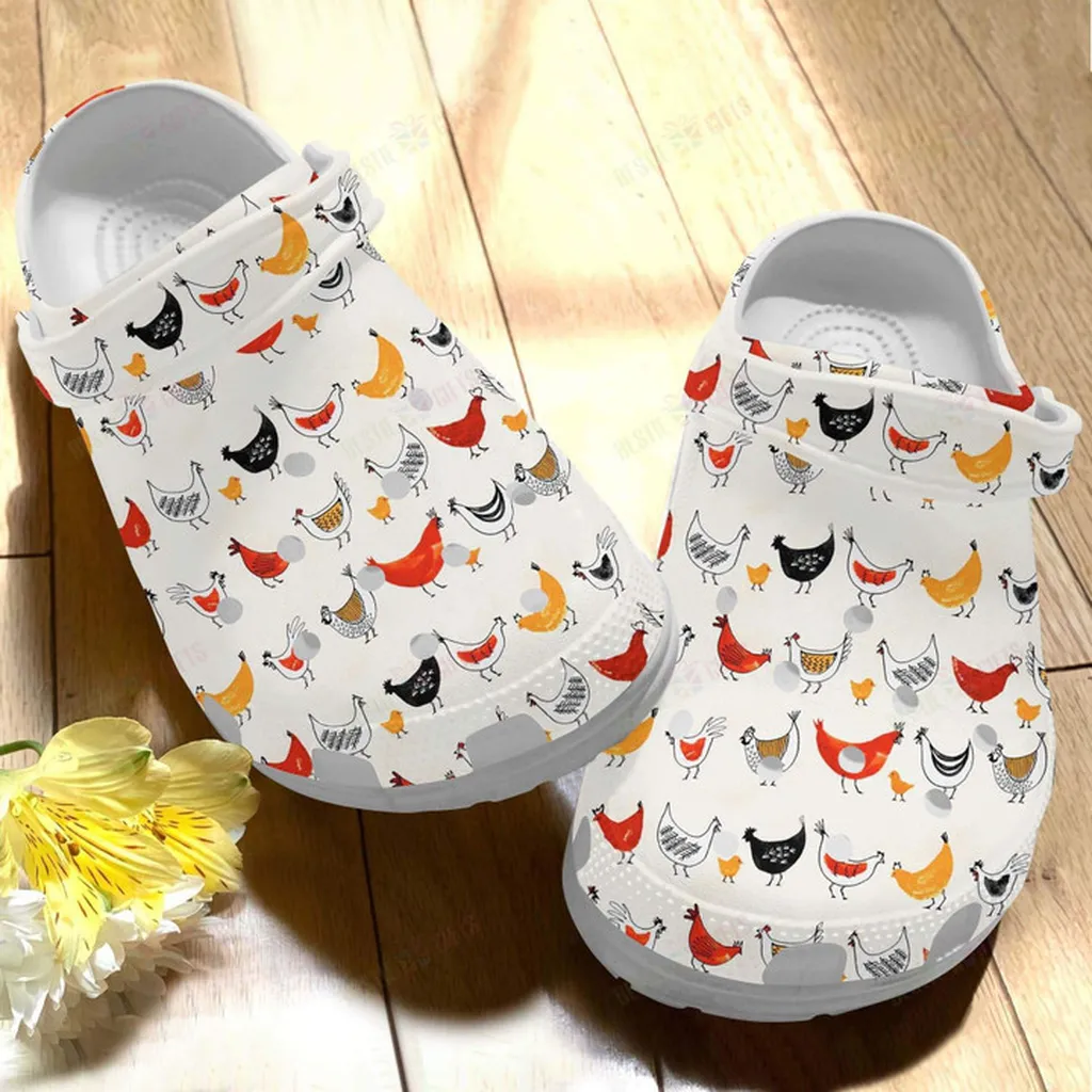 Chibi Chicken Crocs Classic Clogs