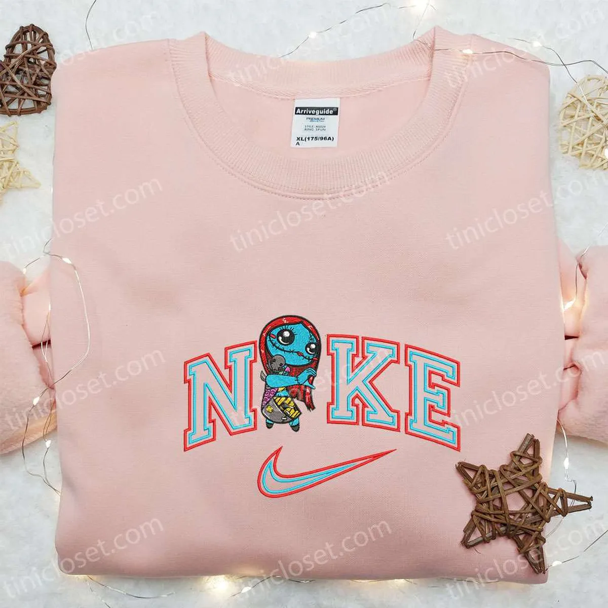 Chibi Sally x Nike Embroidered Sweatshirt, The Nightmare Before Christmas Embroidered Shirt, Best Halloween Gift Ideas