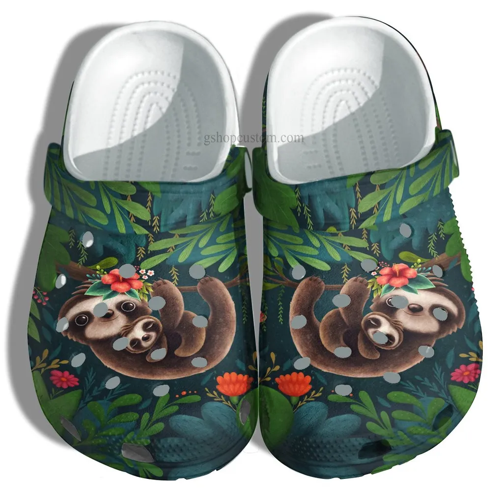 Chibi Sloth Mom Crocs