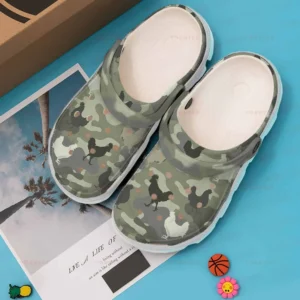 Chicken Camo 5 Gift For Lover Rubber Crocs Clog