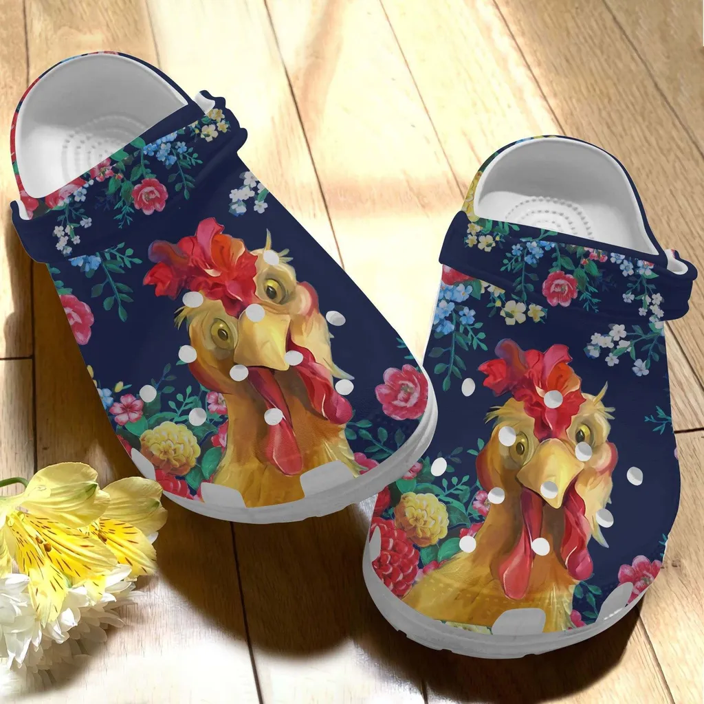 Chicken Clog Floral Vintage - Chicken Collection