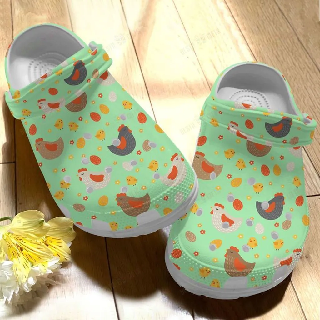 Chicken Cute Chickens Pattern Crocs Classic Clogs